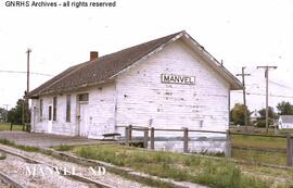 Great Northern Depot at Manvel, North Dakota, undated