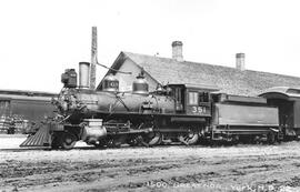Great Northern Steam Locomotive 351 at York, North Dakota, undated
