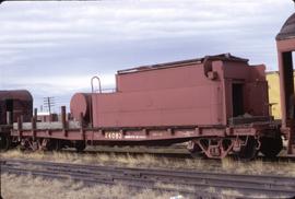 Great Northern Railway Outfit Car  X4083 at Superior, Wisconsin in 1973.