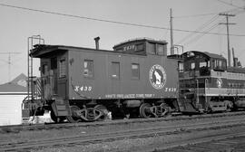 Great Northern Caboose X438 in Washington State, undated