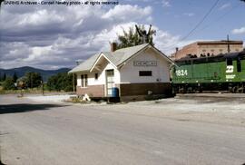 Great Northern Depot at Chewelah, Washington, 1975