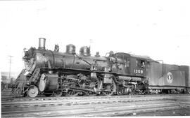 Great Northern Steam Locomotive 1358 at Saint Paul, Minnesota, 1939