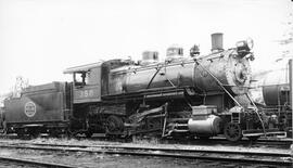 Spokane, Portland, and Seattle Railway Steam Locomotive 358 at Vancouver, Washington, 1938