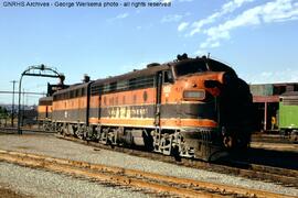 Great Northern Diesel Locomotive 454A at Interbay, Washington, 1971