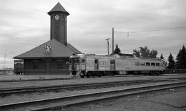 Great Northern Rail Diesel Car 2350 at Great Falls, Montana, undated