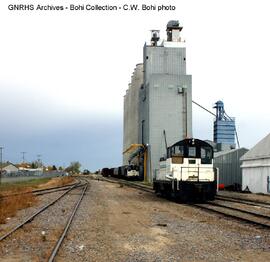 Bottineau Farmers Elevator Diesel Locomotive 1366 at Bottineau, North Dakota, undated