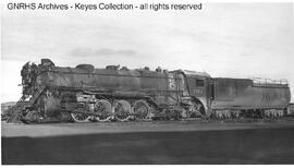 Great Northern Steam Locomotive 2552 at Fargo, North Dakota, 1955