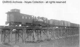 Somers Lumber Company Steam Locomotive 2 at Somers, Montana, 1939