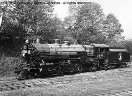 Great Northern Steam Locomotive 3359 at Delta, Washington, 1926