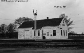 Great Northern Depot at Oglvie, Minnesota, undated