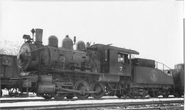 Great Northern Steam Locomotive 7 at Klamath Falls, Oregon, 1938
