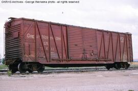 Great Northern Boxcar 41612 at Boulder, Colorado, 1965