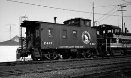 Great Northern Caboose X438 in Washington State, undated