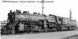 Great Northern Steam Locomotive 2102 at Portland, Oregon, 1950