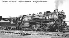 Great Northern Steam Locomotive 3397 at Superior, Wisconsin, 1947