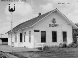 Great Northern Depot at Solway, Minnesota, undated