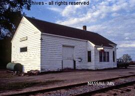 Great Northern Depot at Nassau, Minnesota, undated
