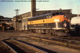 Great Northern Diesel Locomotive 364C at Saint Paul, Minnesota, 1967