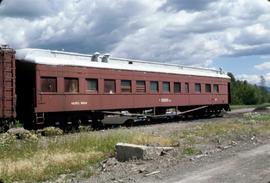Great Northern Railway Outfit Car O3221 at Whitefish, Montana in 1977.