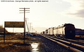 Great Northern Diesel Locomotive 274A at South Bellingham, Washington, 1966