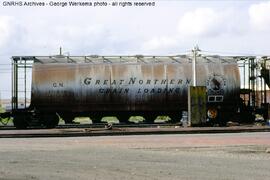 Great Northern Covered Hopper Car 171036 at Amarillo, Texas, 1979