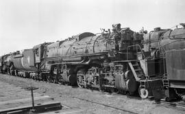 Great Northern Steam Locomotive 2013 at Superior, Wisconsin in 1959.