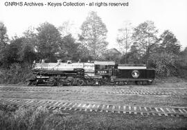 Great Northern Steam Locomotive 3359 at Delta, Washington, 1926