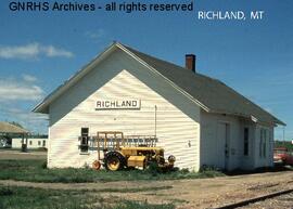 Great Northern Depot at Richland, Montana, undated
