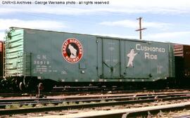 Great Northern Boxcar 36919 at Denver, Colorado, 1965