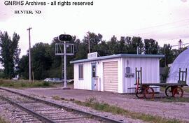 Great Northern Station Building at Hunter, North Dakota, undated