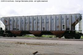 Great Northern Covered Hopper Car 171555 at Amarillo, Texas, 1979