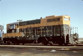 Great Northern Railway 668 at Minot, North Dakota in 1969.