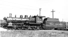 Great Northern Steam Locomotive 1076 at Vancouver, British Columbia, 1923