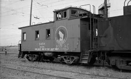 Great Northern Caboose X494 at Othello, Washington, 1965