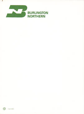 Burlington Northern Form 12201, Notepad, undated