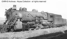 Great Northern Steam Locomotive 3123 at Klamath Falls, Oregon, 1937
