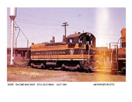 Great Northern Diesel Locomotive Number 167, Saint Cloud, Minnesota,  1961