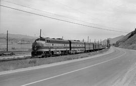 Great Northern Diesel Locomotive 364A at Appleyard, Washington, undated