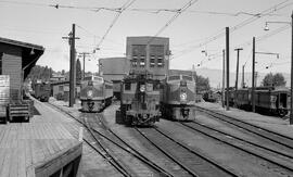 Great Northern Electric Locomotives 5018, 5019 and 5014 at Appleyard, Washington, undated