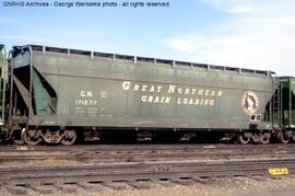 Great Northern Covered Hopper Car 171277 at Amarillo, Texas, 1979