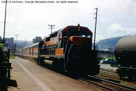 Great Northern Diesel Locomotive 323 at Bellingham, Washington, 1968