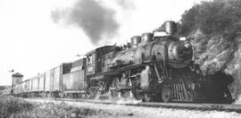 Great Northern Steam Locomotive 1371 at Everett, Washington, 1948