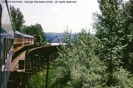 Great Northern Diesel Locomotive 323 at New Westminster, British Columbia, 1968