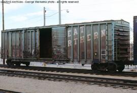 Great Northern Boxcar 37786 at Denver, Colorado, 1981