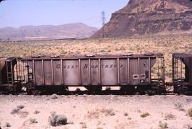 Great Northern Railway Hopper car 71996 at Columbia siding, Washington in 1984.