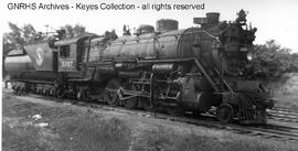 Great Northern Steam Locomotive 3357 at Dassel, Minnesota, 1947
