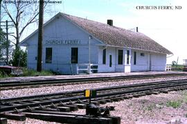 Great Northern Depot at Churchs Ferry, North Dakota, undated