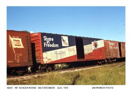 Northern Pacific Freight Car Number 31569, Milford, Nebraska, 1970