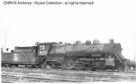 Great Northern Steam Locomotive 3105 at Kelly Lake, Minnesota, 1952