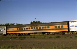 Great Northern Railway Passenger Car 1077 at Pasco, Washington in 1973.